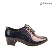 Comfortable Leather Sole Lady Spring Shoe Wide fitting